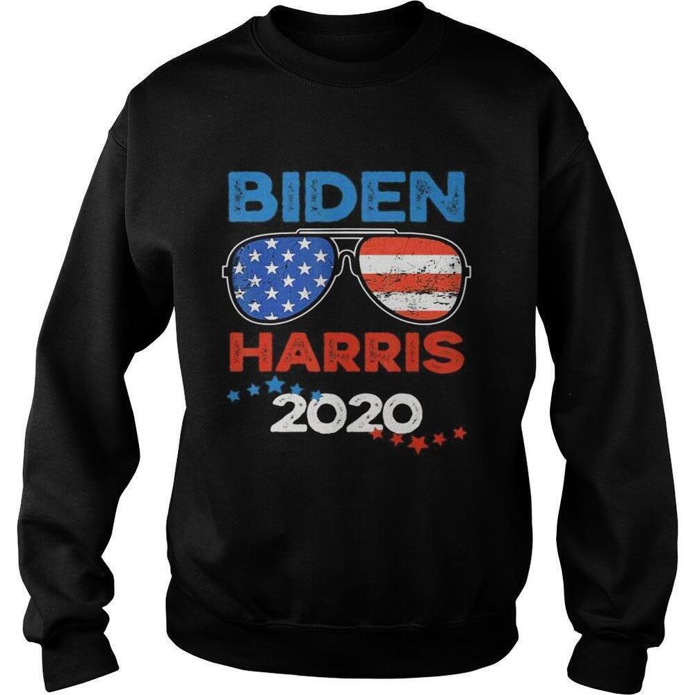 Biden Harris 2020 American Flag SunglassesStyle Sweatshirt